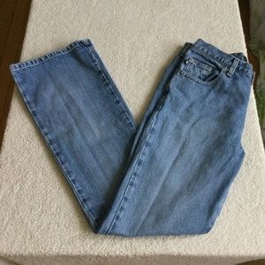 Vintage EXPRESS High Waist Flare Medium Wash Jeans -  Size 3/4